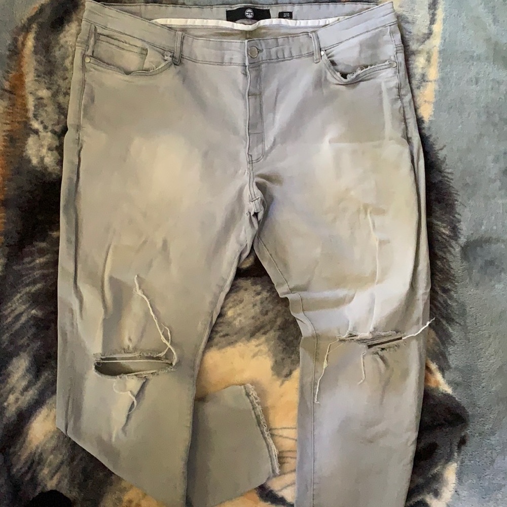 Jordan Craig Stretchy Fitted Gray Jeans